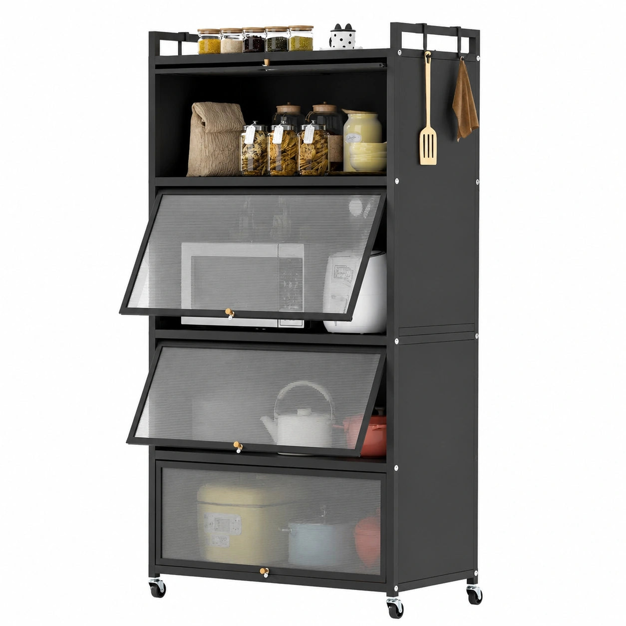 armoire-de-cuisine-mobile-a-5-niveaux-avec-roulettes-et-porte-rabattable-jhcokk8906rs