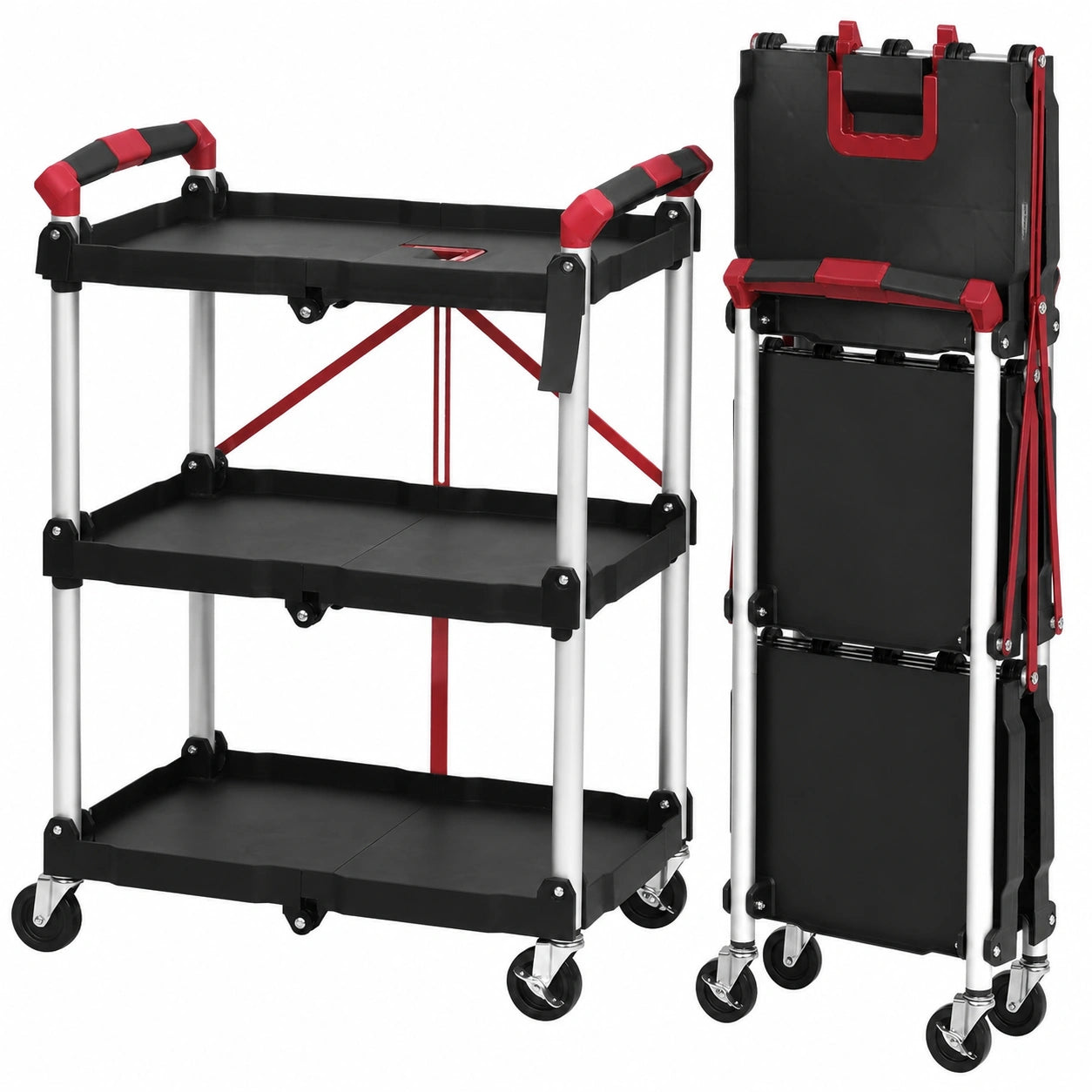 chariot-pliant-a-roulettes-pour-cuisine-et-bureau-3-niveaux-charge-150-kg-rougenoir-sprnle8837ip