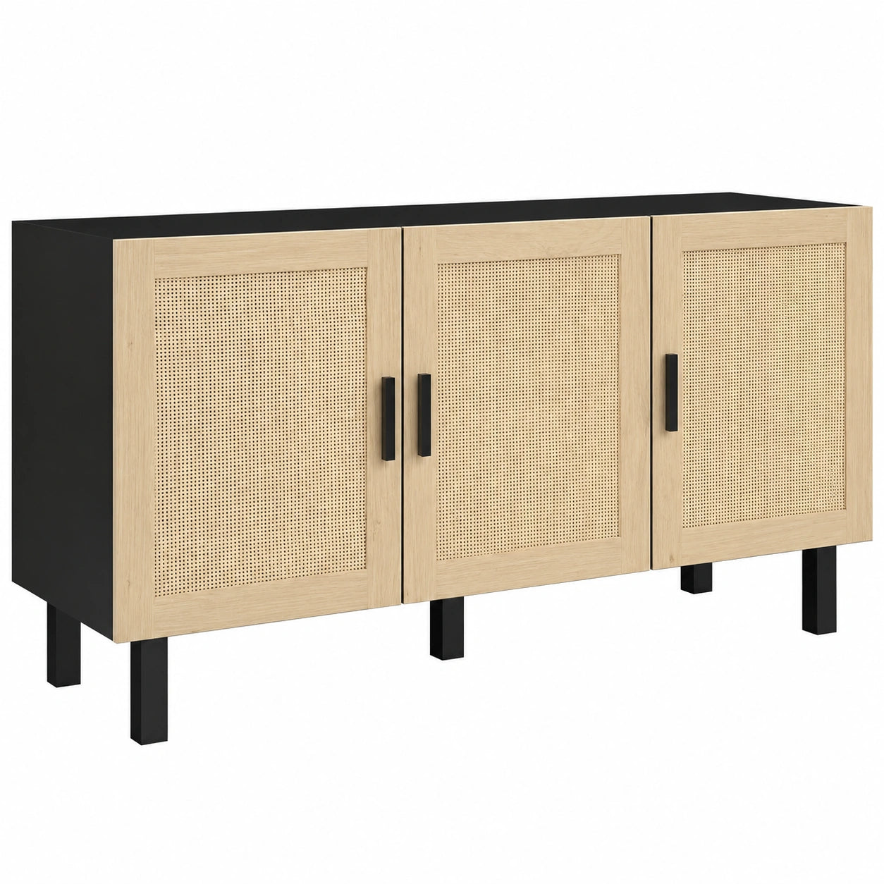 buffet-en-rotin-avec-placards-et-etageres-reglables-style-boheme-pour-salon-cuisine-chambre-noir-et-bois-naturel-hstgak8912tc